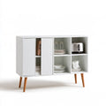 Meuble de rangement en bois, coloris blanc